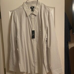 NWT Calvin Klein Men's XXL Striped Dress Shirt